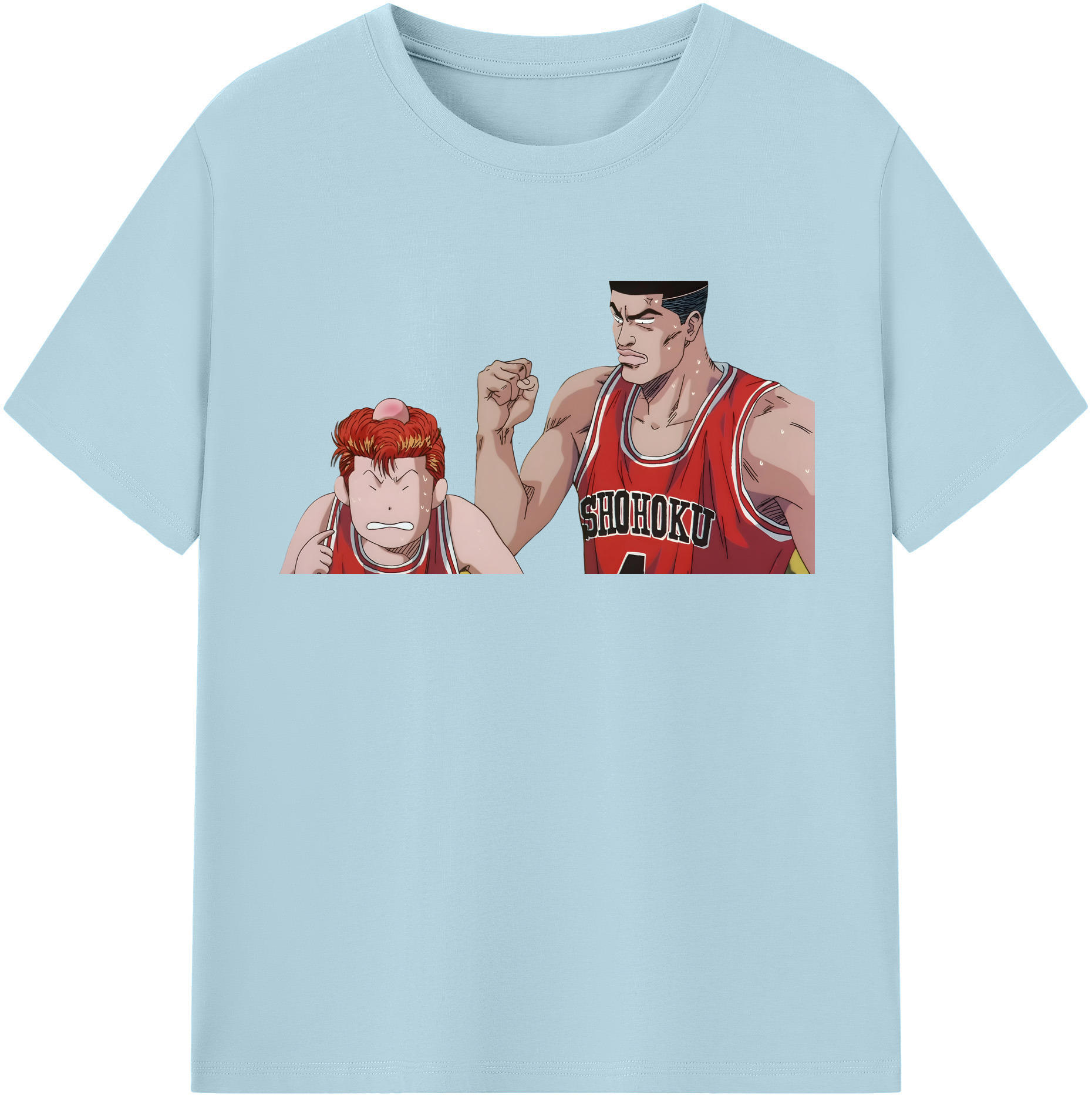 SLAM DUNK／スラムダンク 綿100％半袖Tシャツ（フロントプリント）